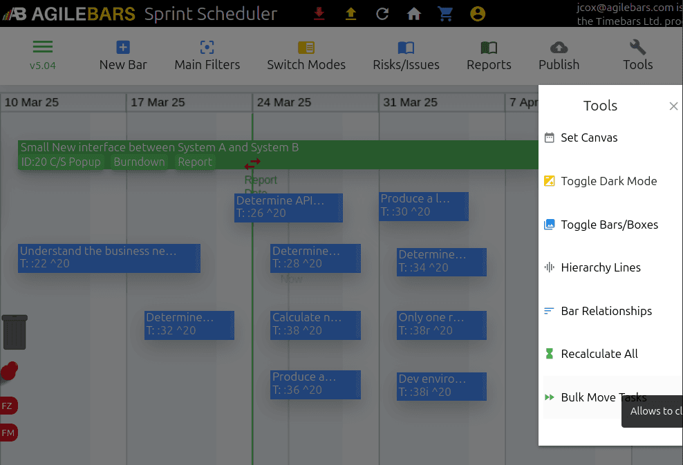 Agilebars Toggle Light/Dark Modes