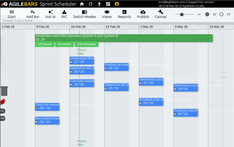 Agilebars Sprint Scheduler