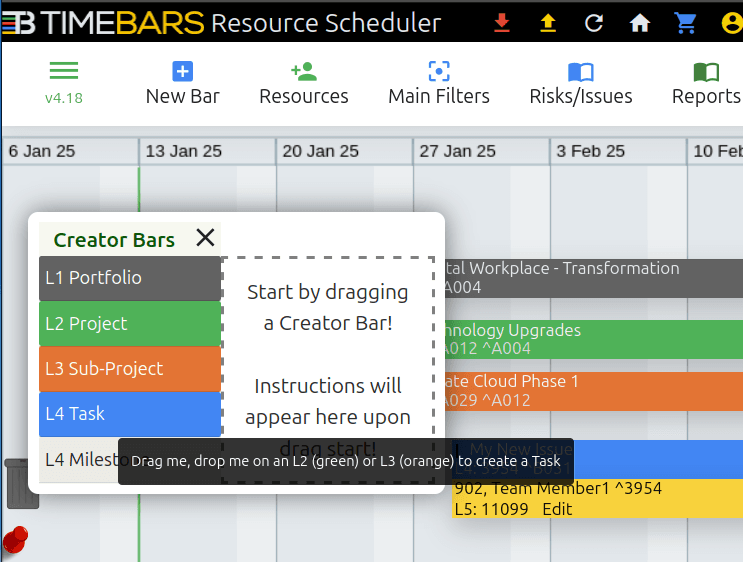 Timebars Bar Creator