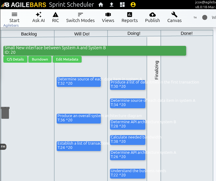 Agilebars Sprint Scheduler